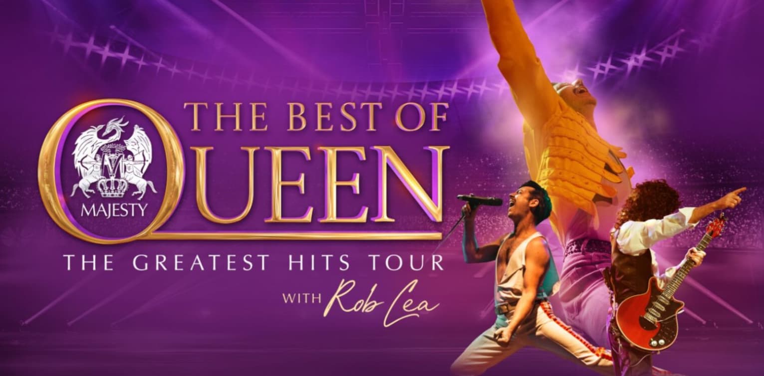 Hero image for homepage featuring The Best Of Queen